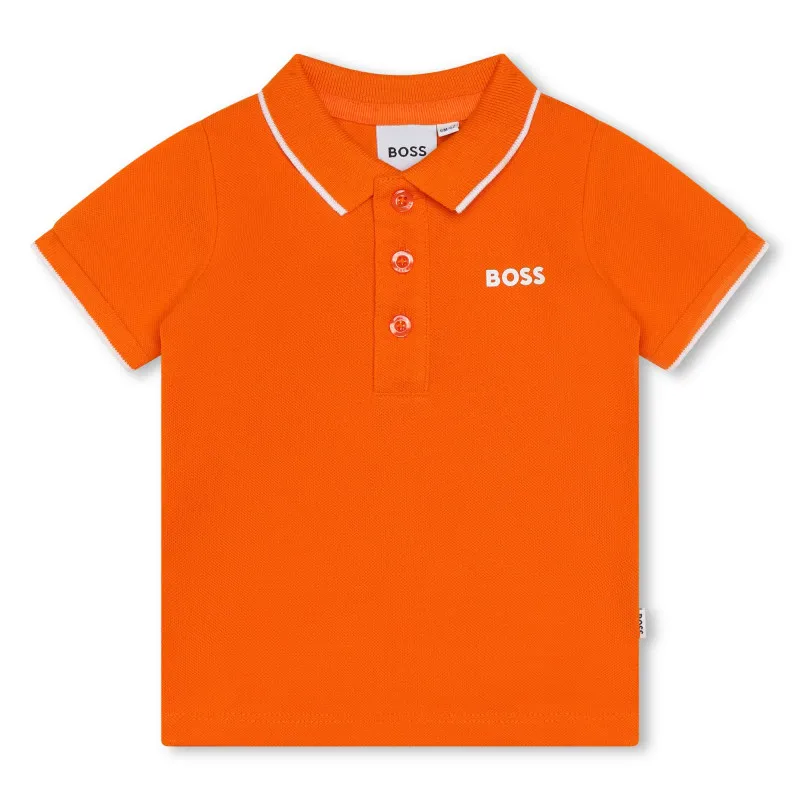 BOSS Polo algodón de manga corta