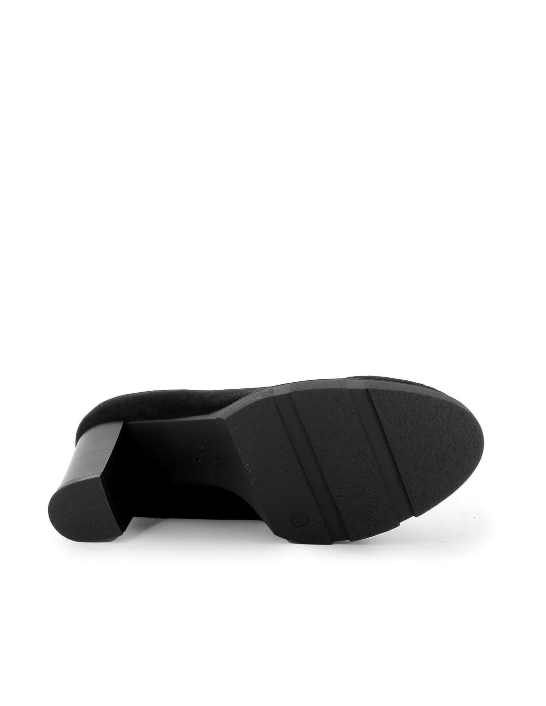 Bota alta licra negra con plataforma para mujer HISPAFLEX