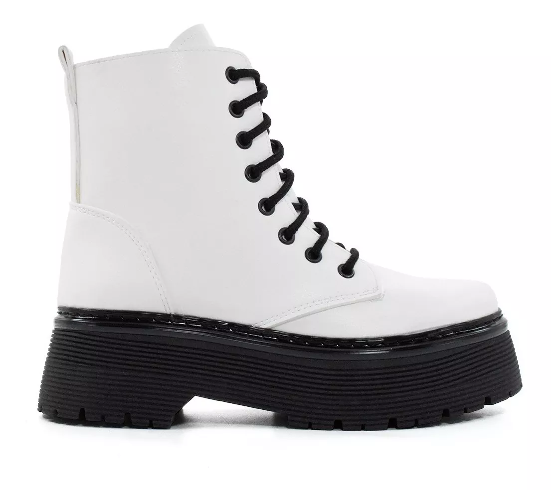 Bota Borcego Mujer Borceguí Caña Media Lorena Estilo Marten1