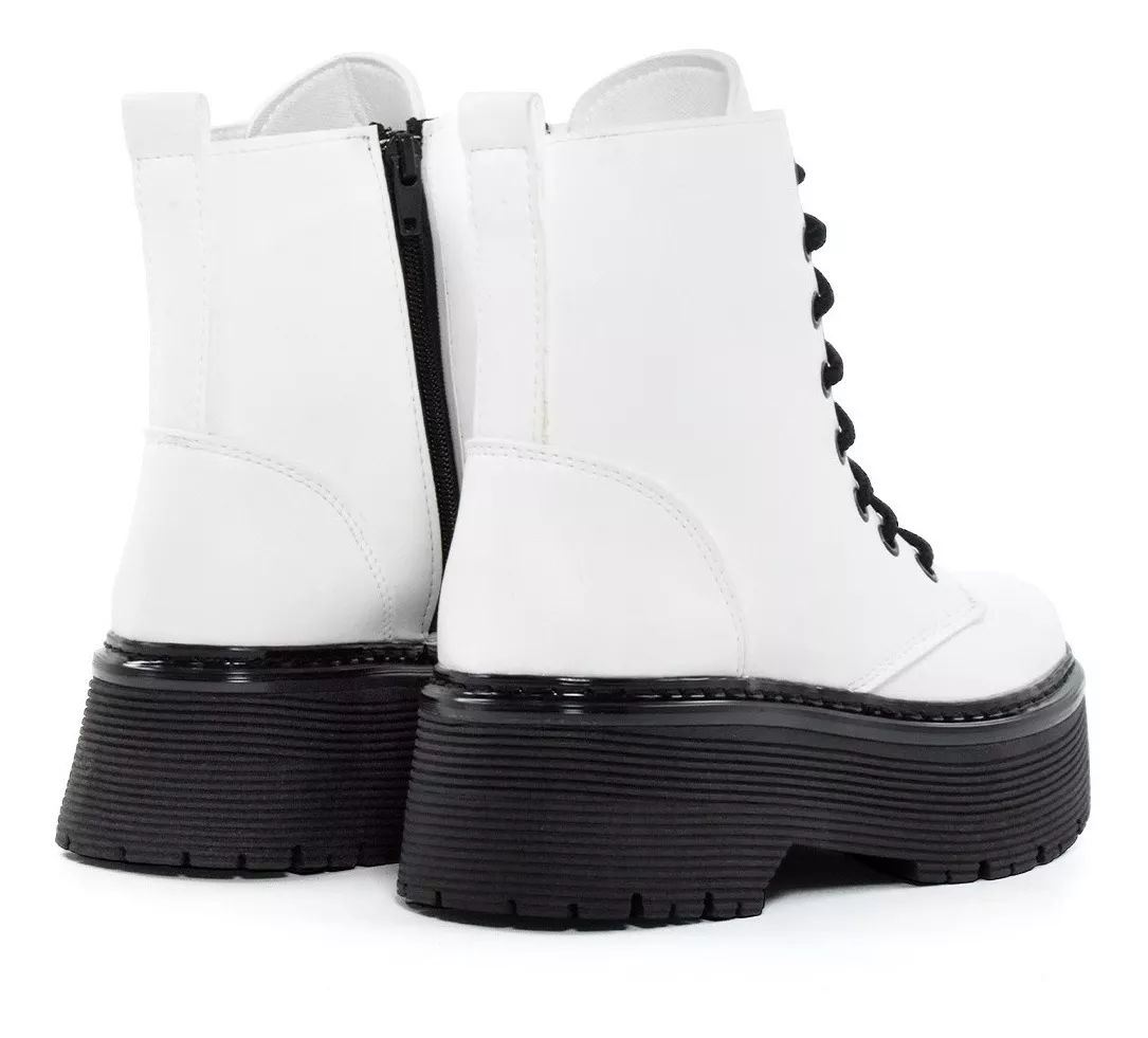 Bota Borcego Mujer Borceguí Caña Media Lorena Estilo Marten1