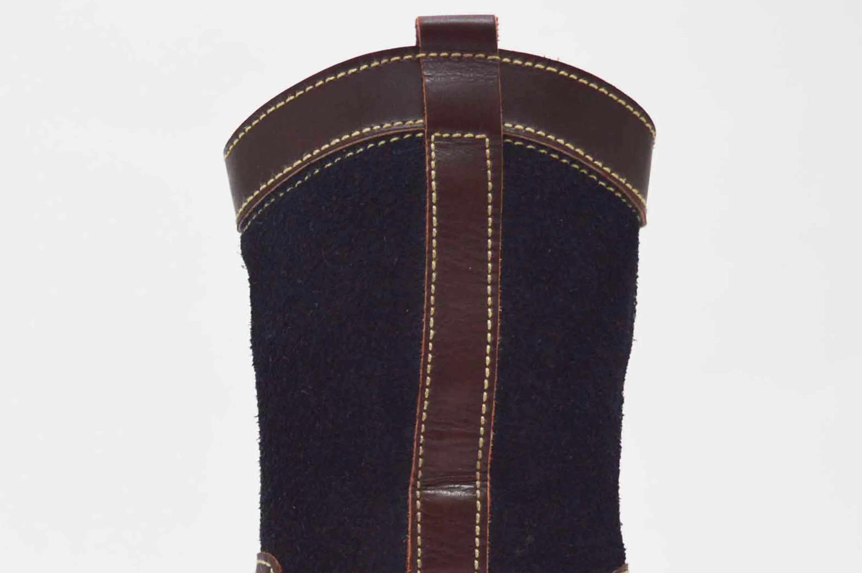Bota campera combinada con serraje