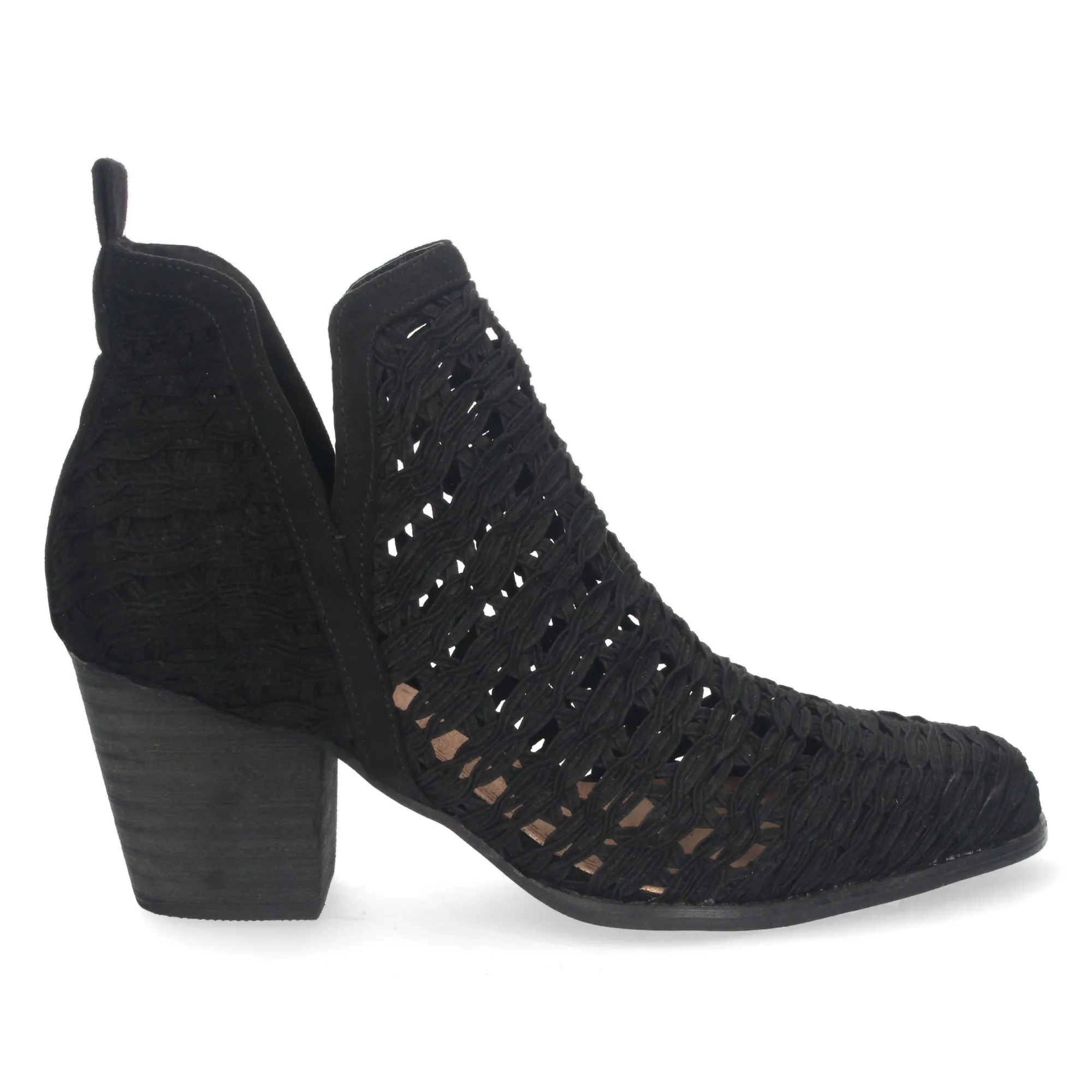 BOTINES ESTILO CALADO MUJER COLOR NEGRO YZ2171