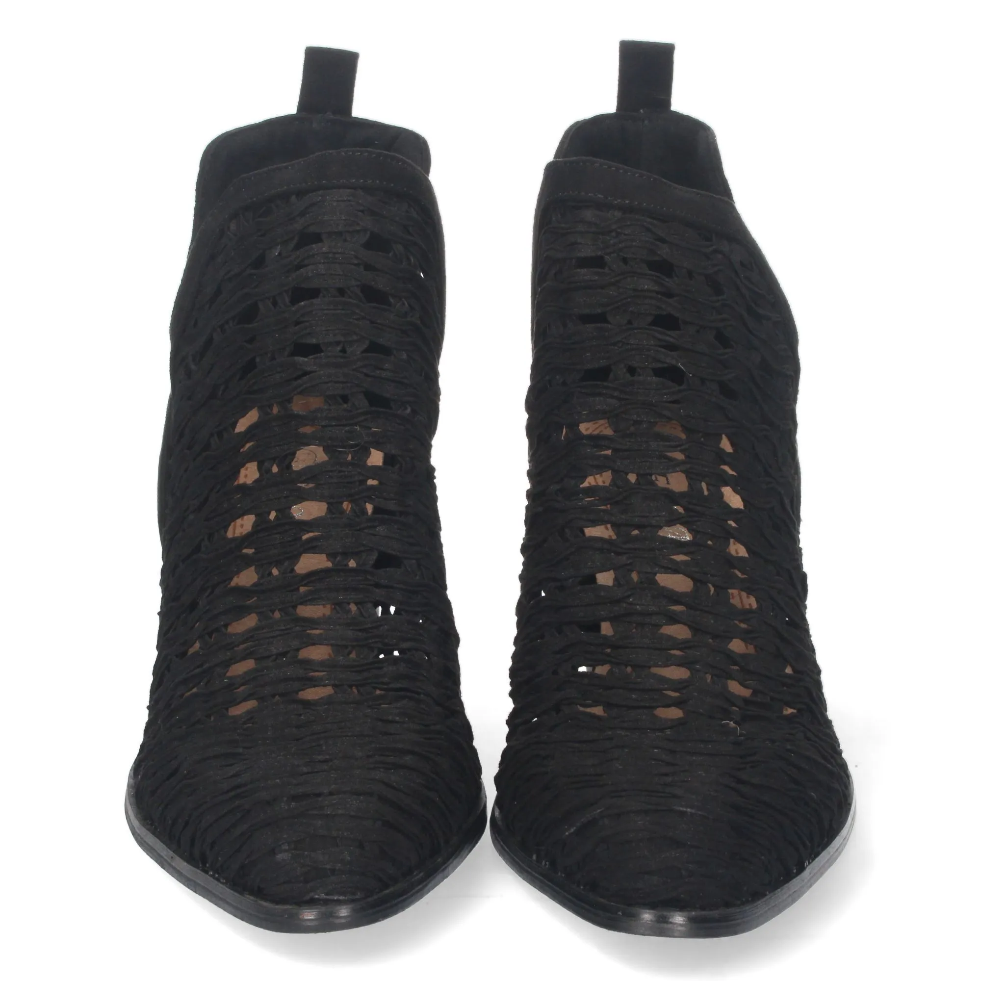 BOTINES ESTILO CALADO MUJER COLOR NEGRO YZ2171
