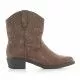 Botines tacón Owel marrones estilo cowboy de caña baja