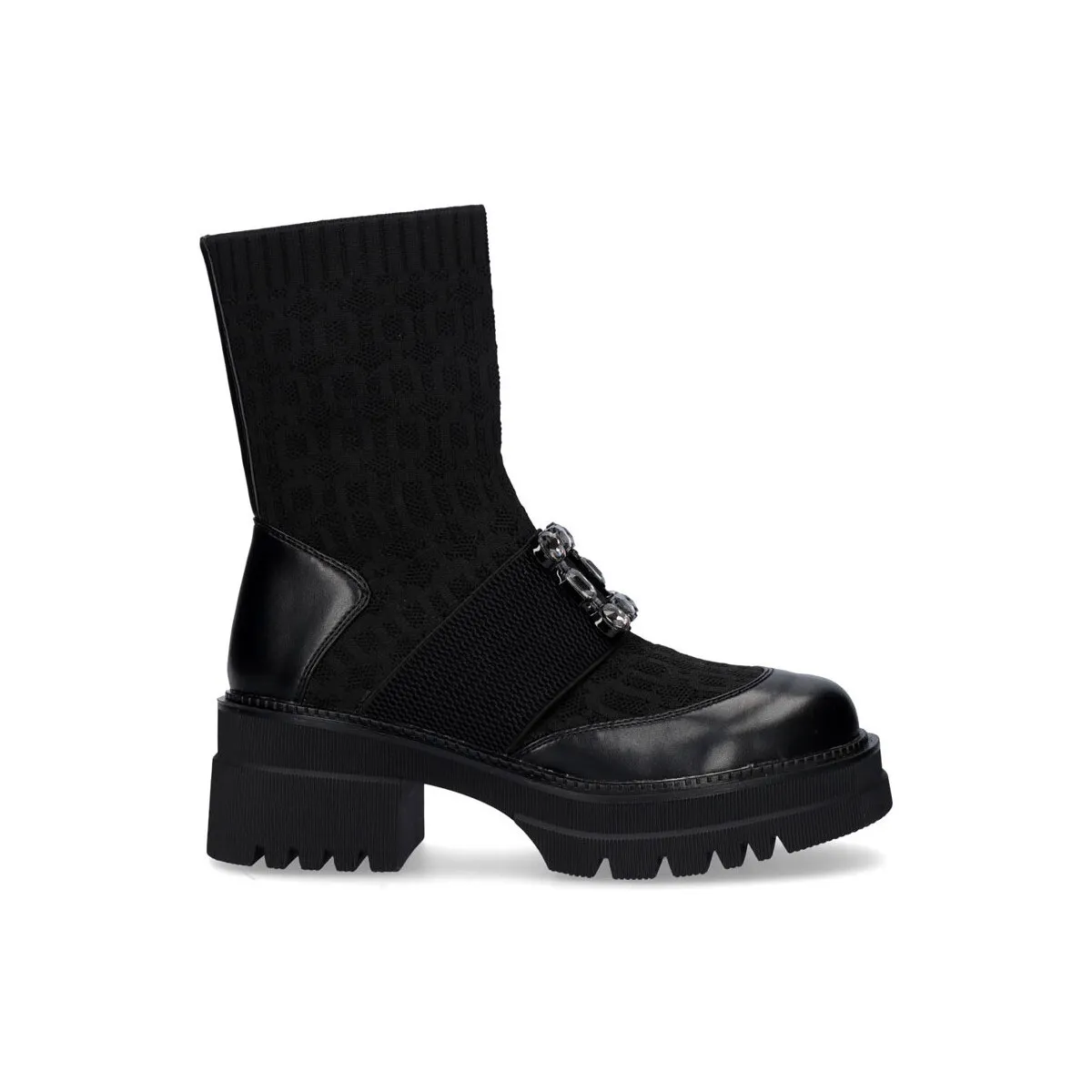 BOTÍN ESTILO CALCETÍN EXÉ B079H1033 BLACK
