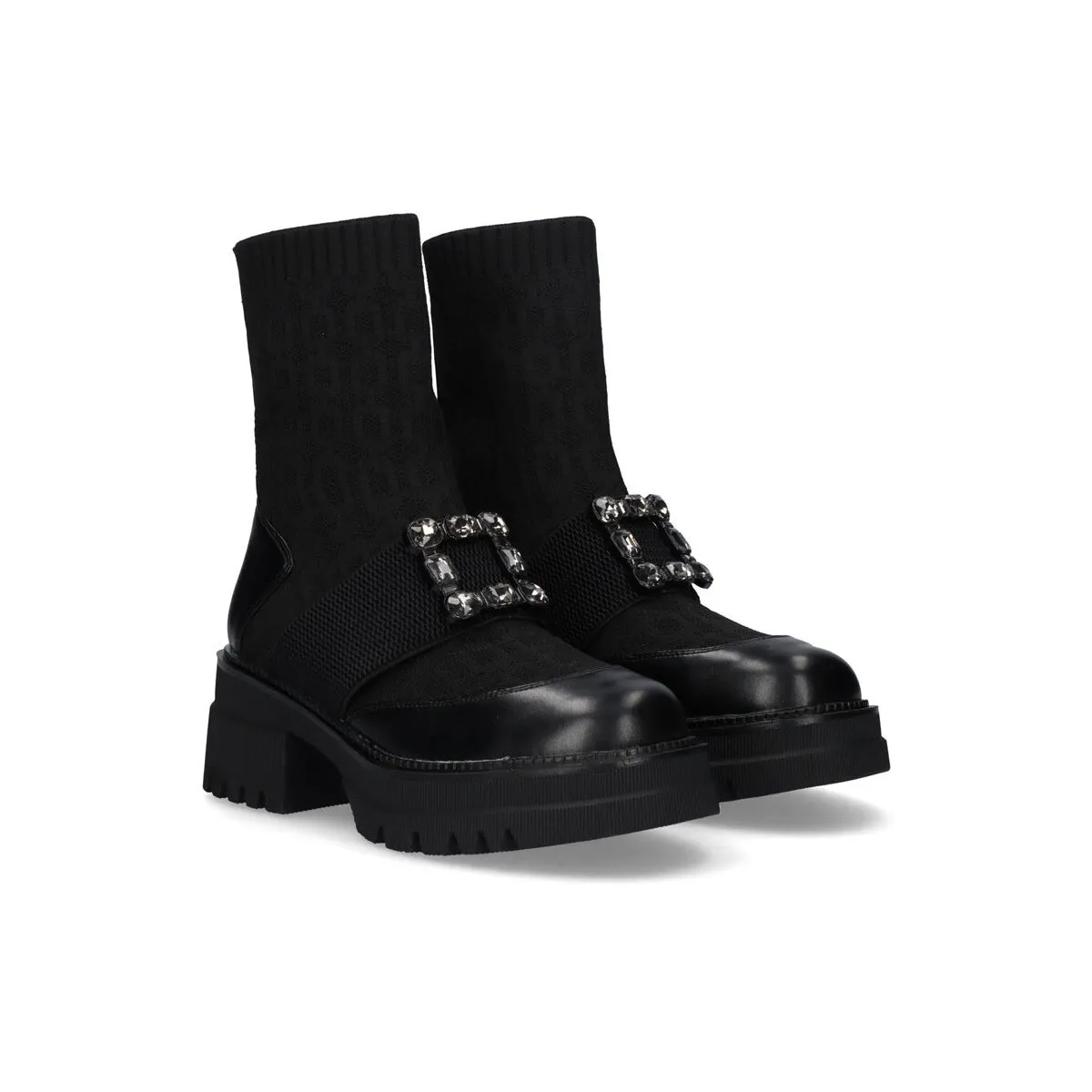 BOTÍN ESTILO CALCETÍN EXÉ B079H1033 BLACK