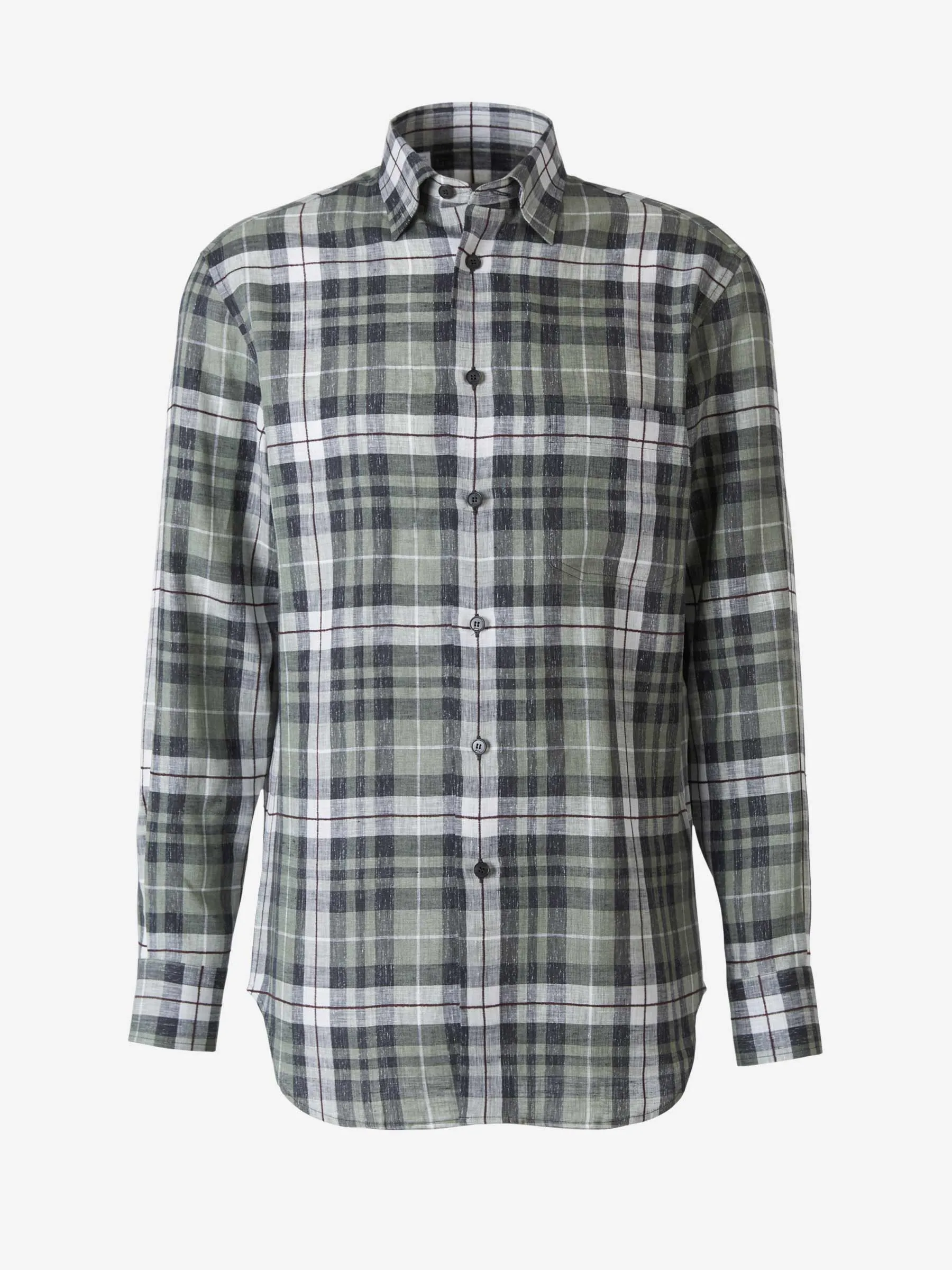 Brioni Camisa Motivo Cuadros