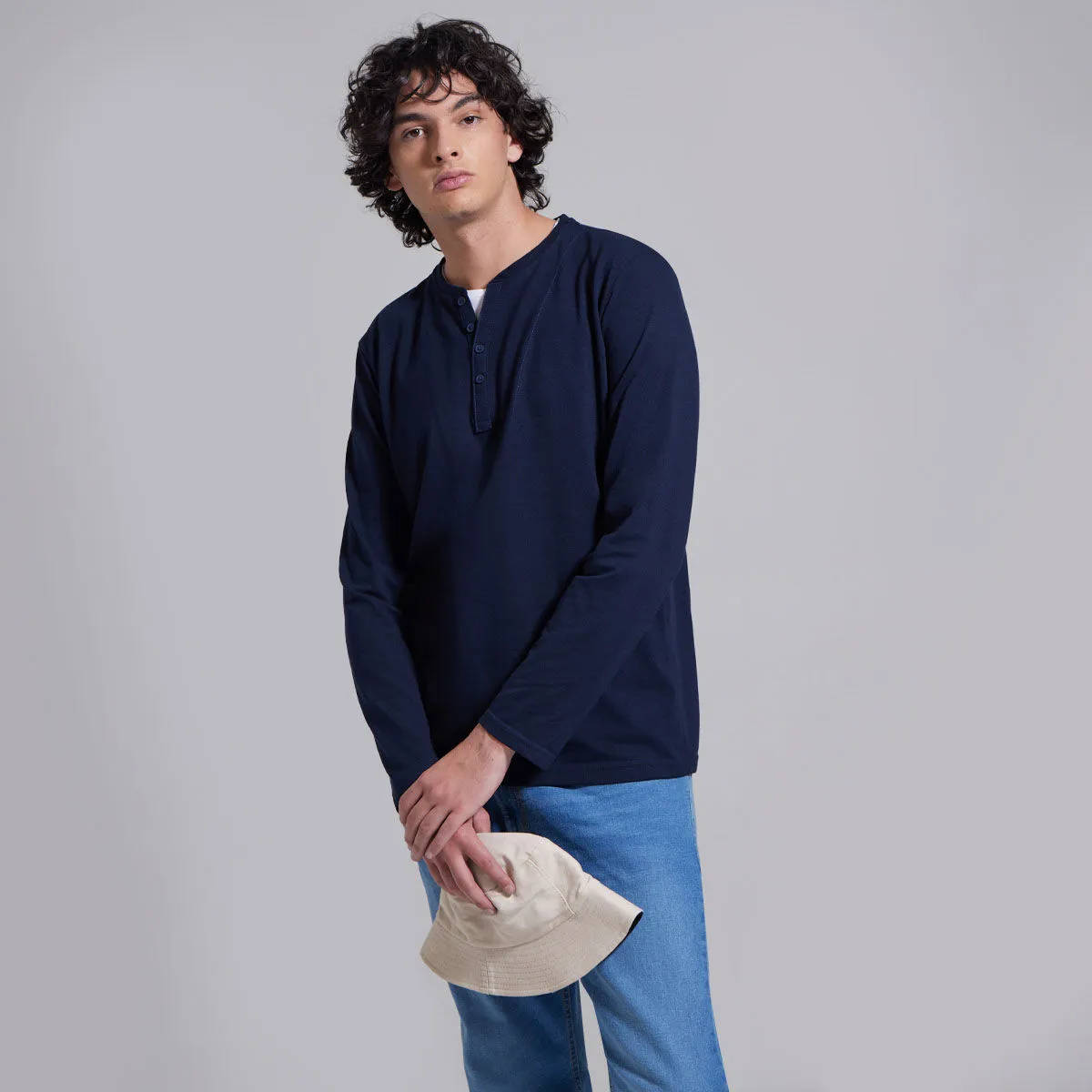 Camibuzo Cuello Henley Con Pechera