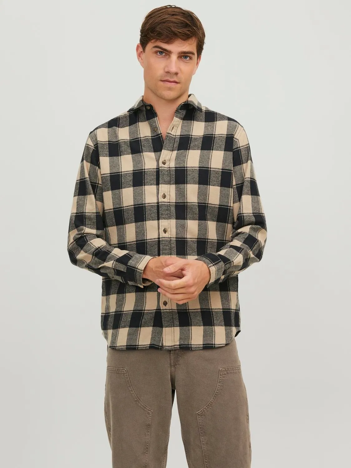 Camisa a cuadros Corte slim | Beige | Jack & Jones®