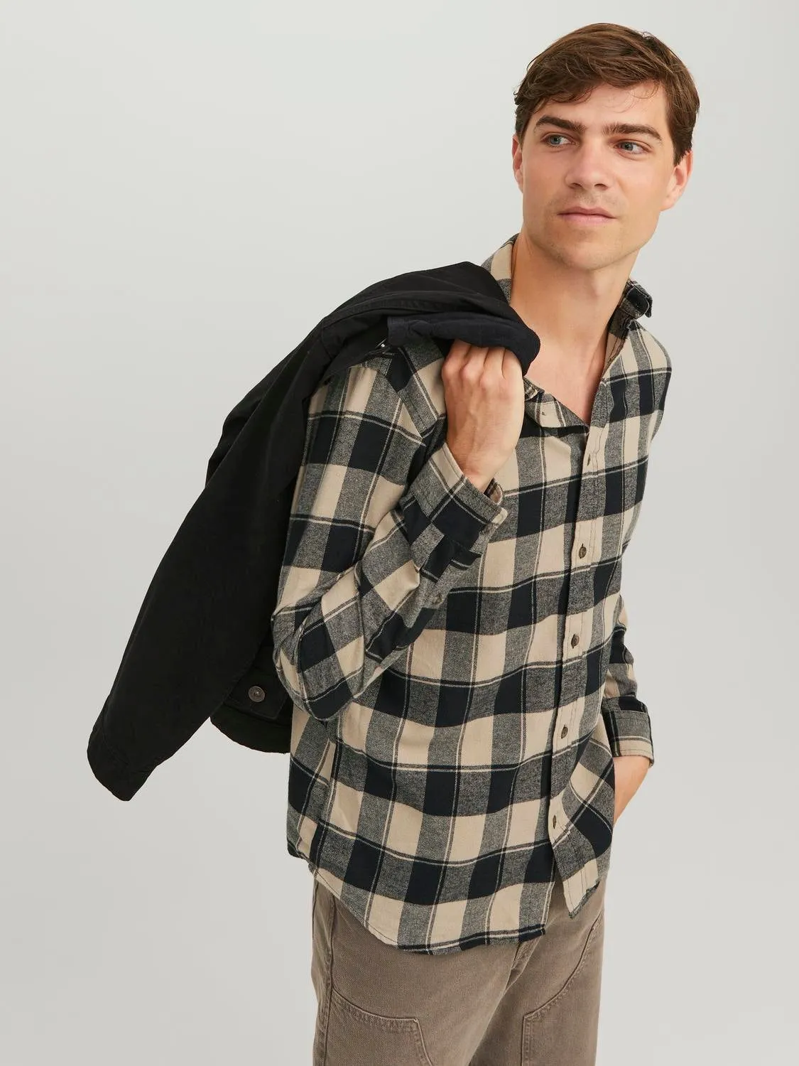 Camisa a cuadros Corte slim | Beige | Jack & Jones®