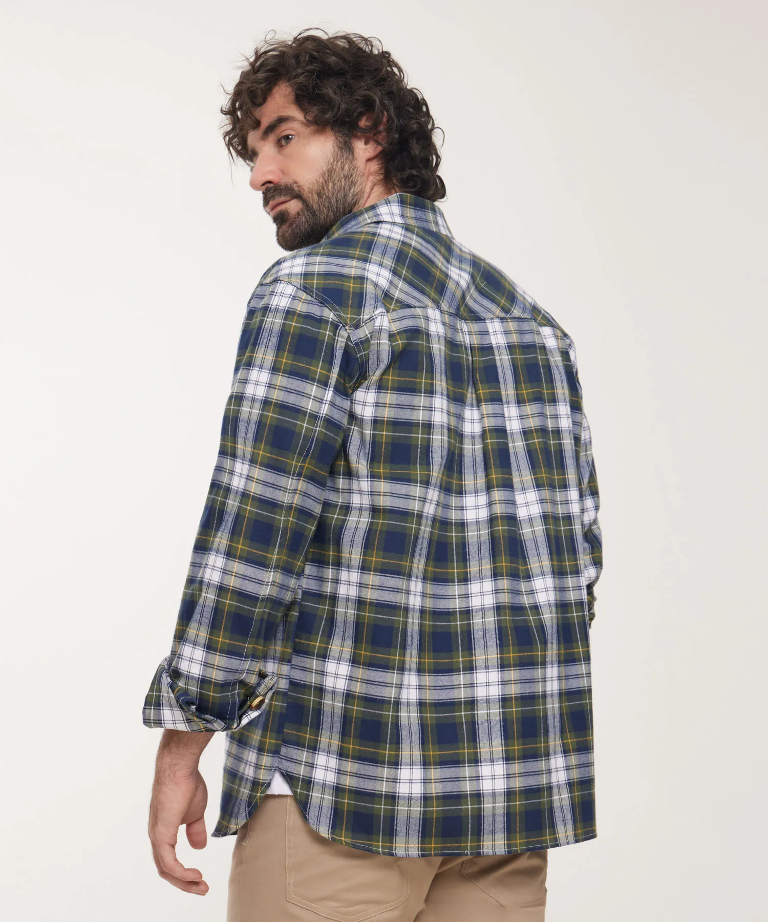 CAMISA DE CUADROS CON BOLSILLOS DE TAPA