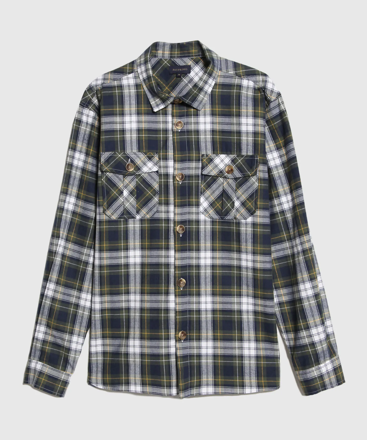 CAMISA DE CUADROS CON BOLSILLOS DE TAPA