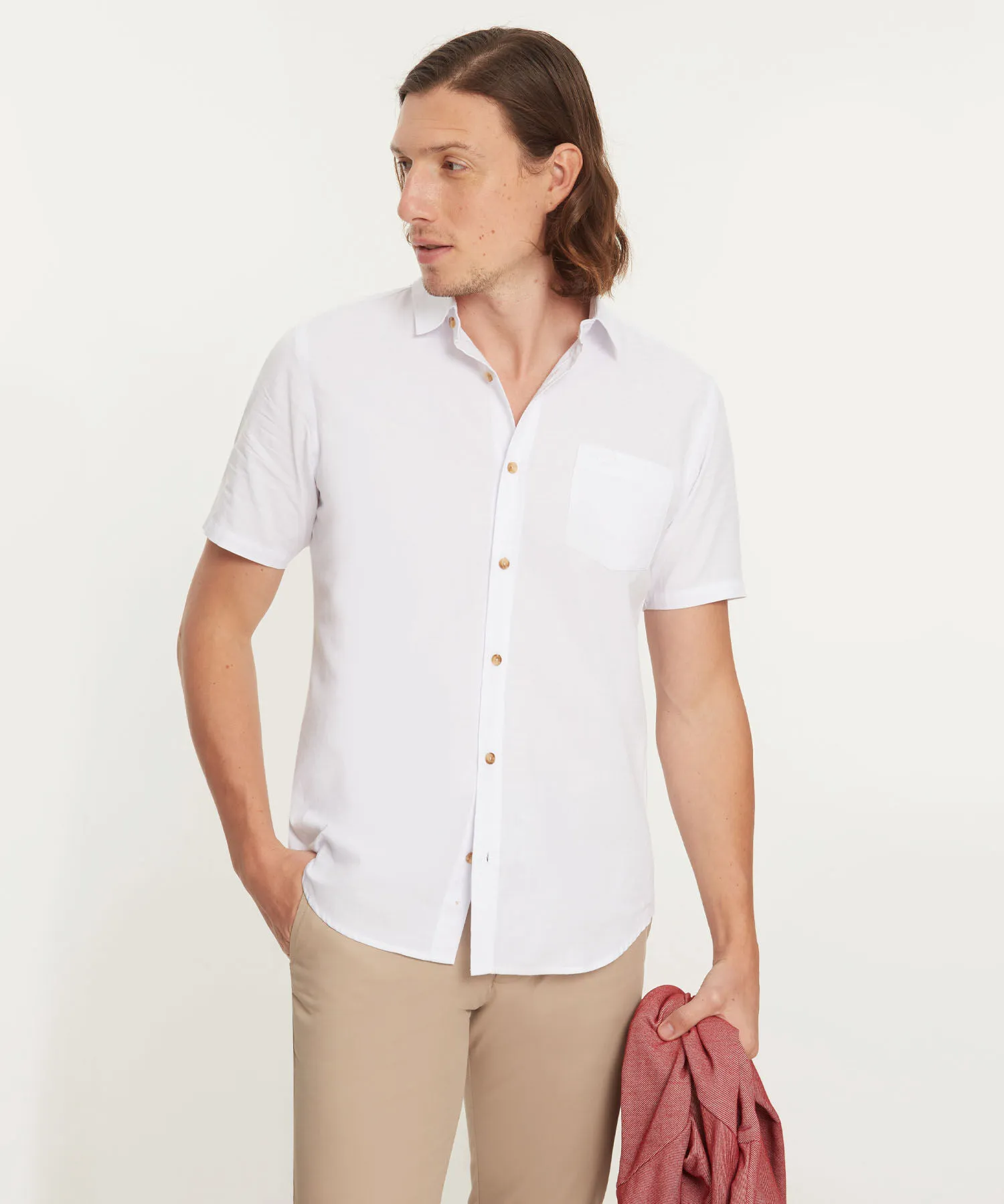 CAMISA MANGA CORTA CON BOLSILLO