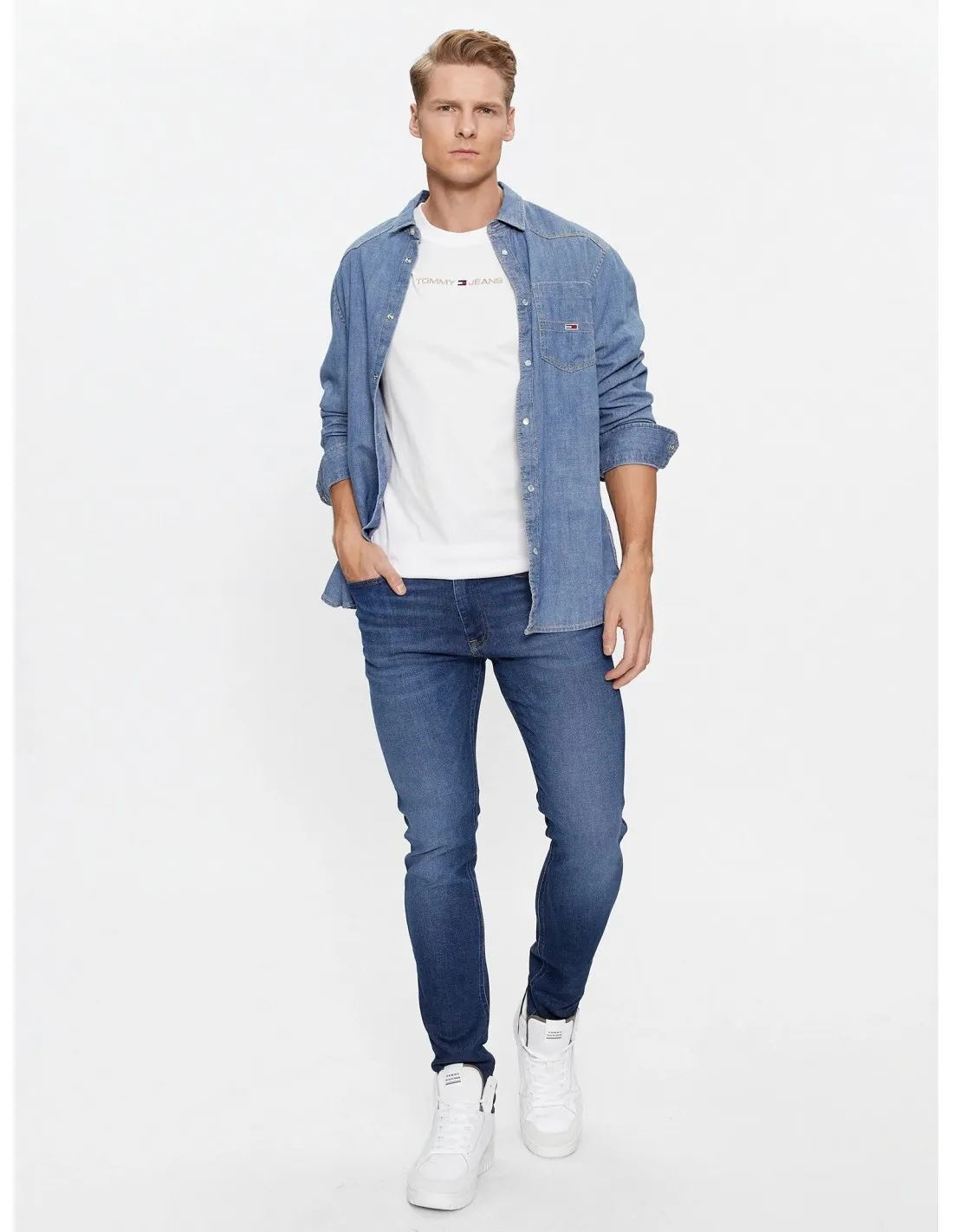 Camiseta Classic Gold Linear de Tommy Jeans