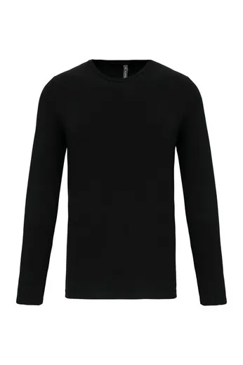 Camiseta Con Elastán Manga Larga Hombre