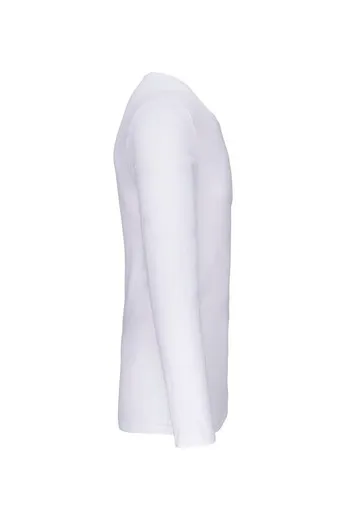 Camiseta Con Elastán Manga Larga Hombre