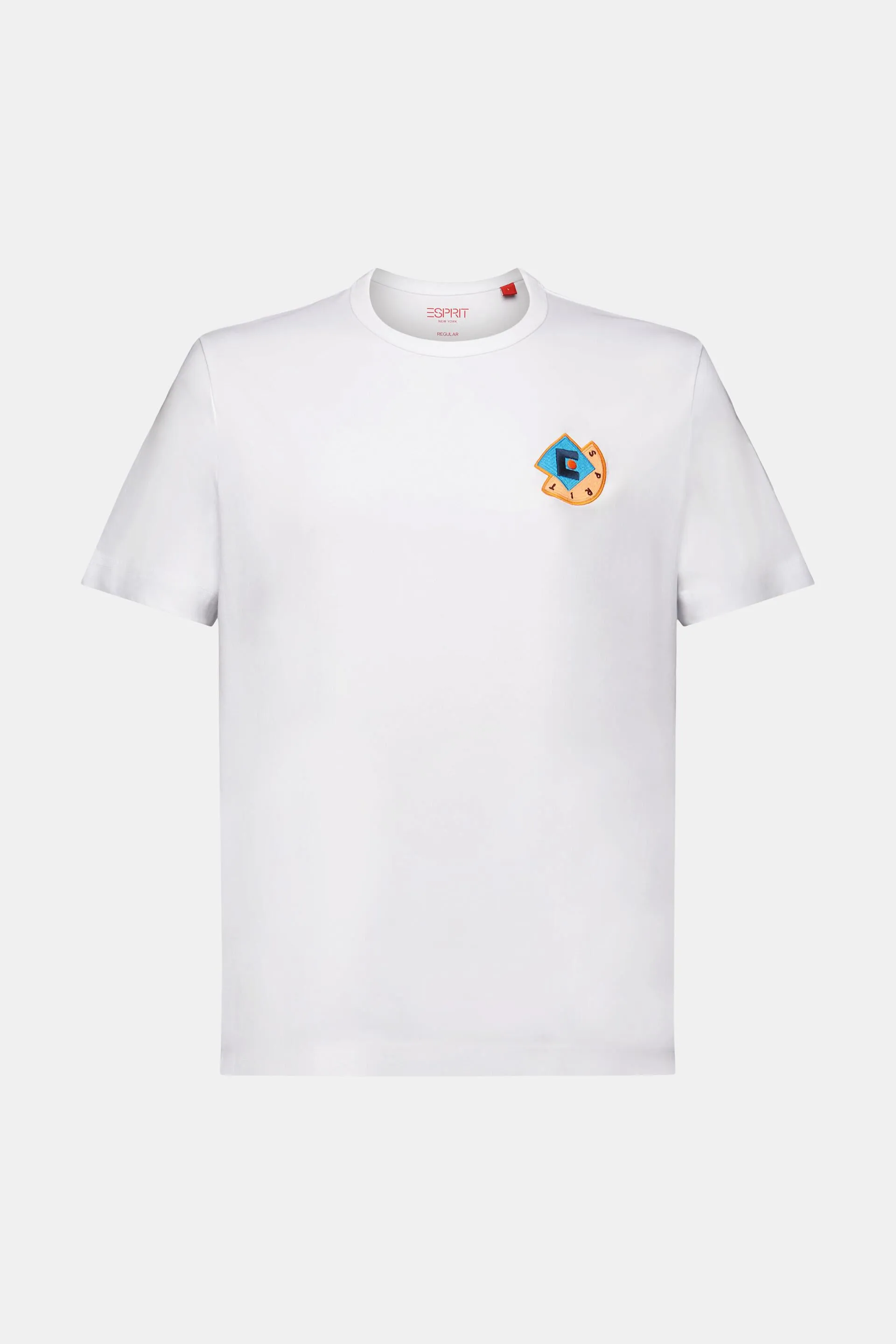 Camiseta con logotipo geométrico