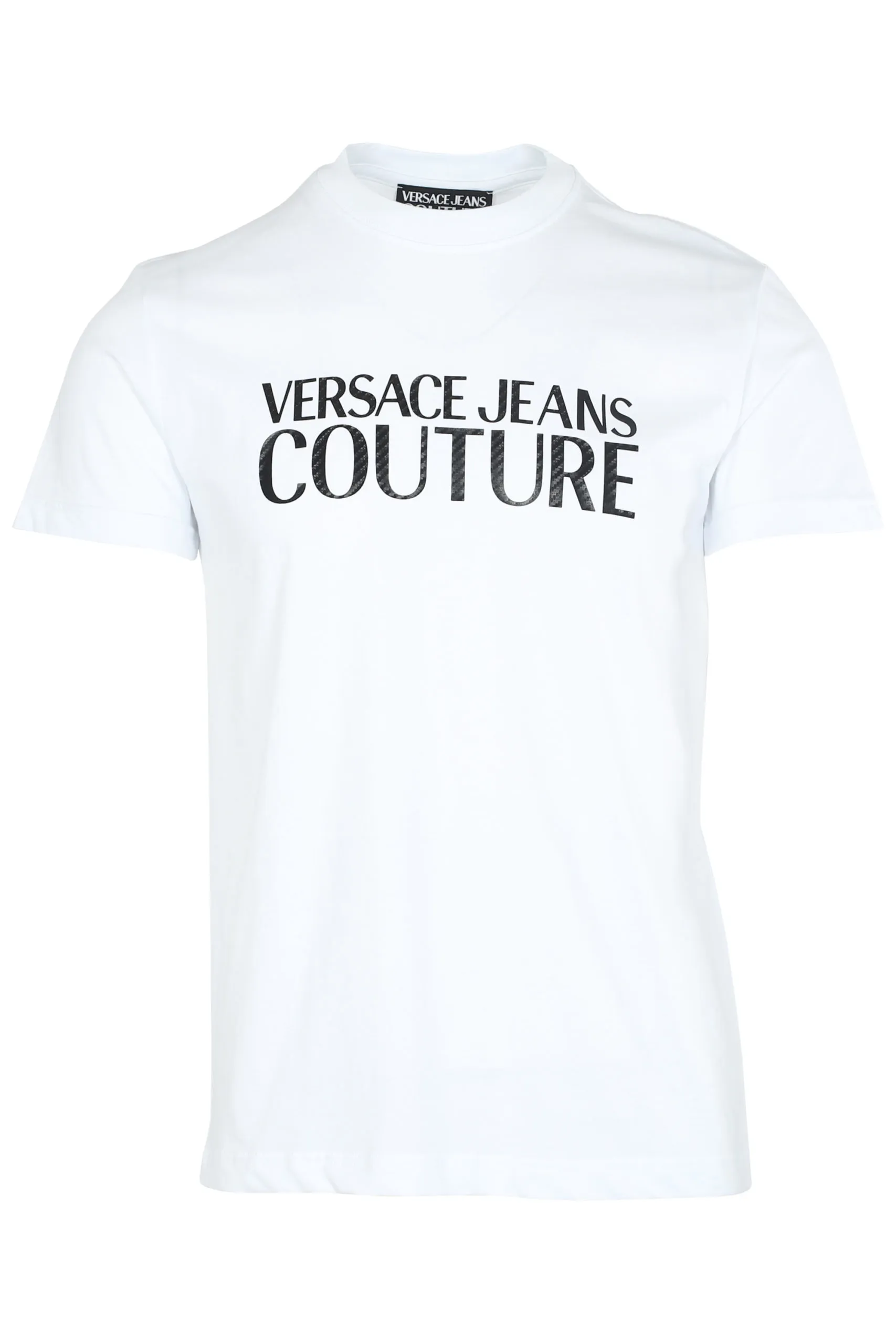 Camiseta de manga corta blanca con logo negro