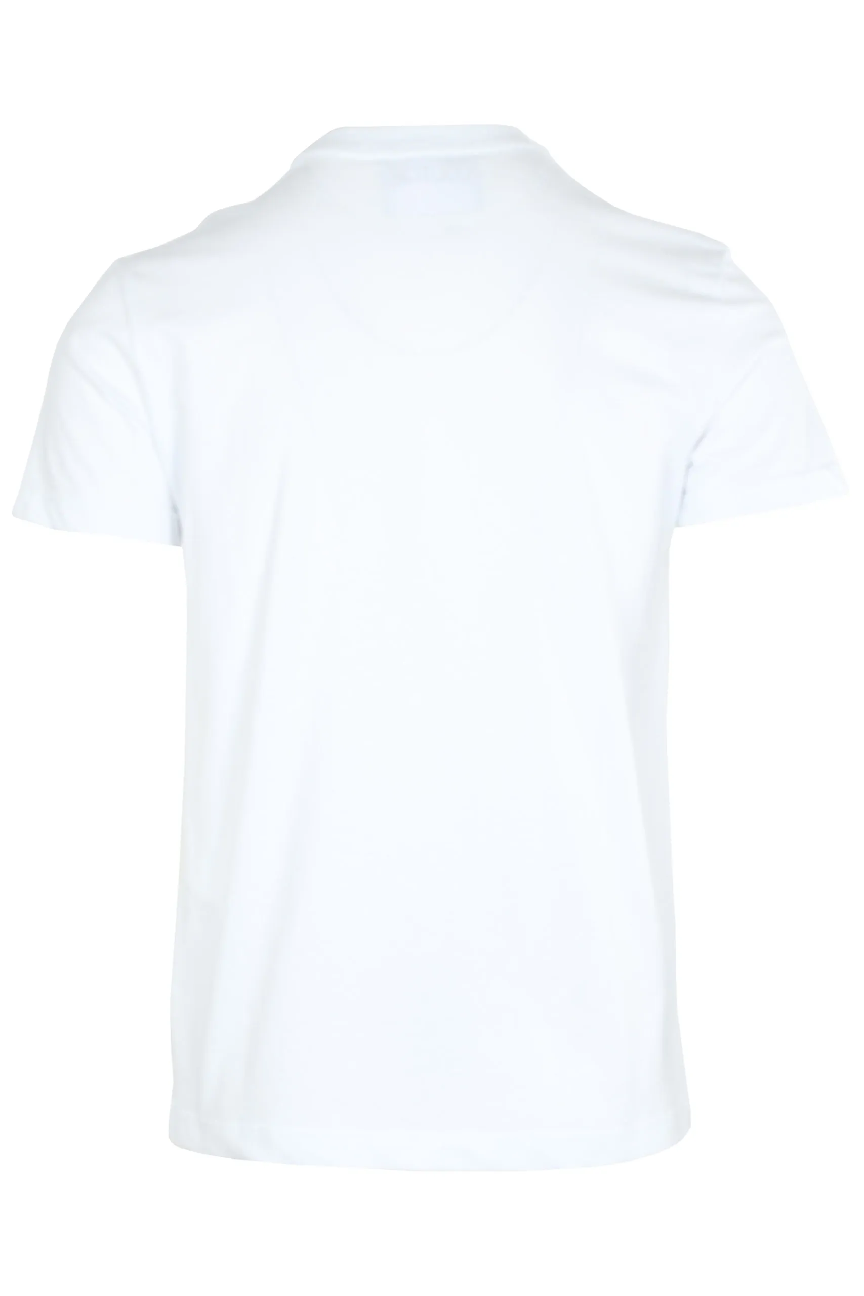 Camiseta de manga corta blanca con logo negro