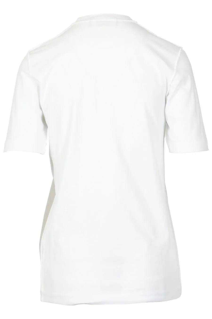 Camiseta de manga corta blanca con tigre