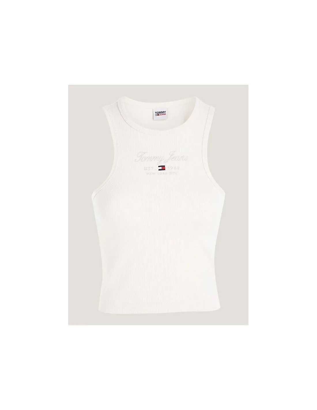 Camiseta essential sin mangas de corte slim de Tommy Jeans