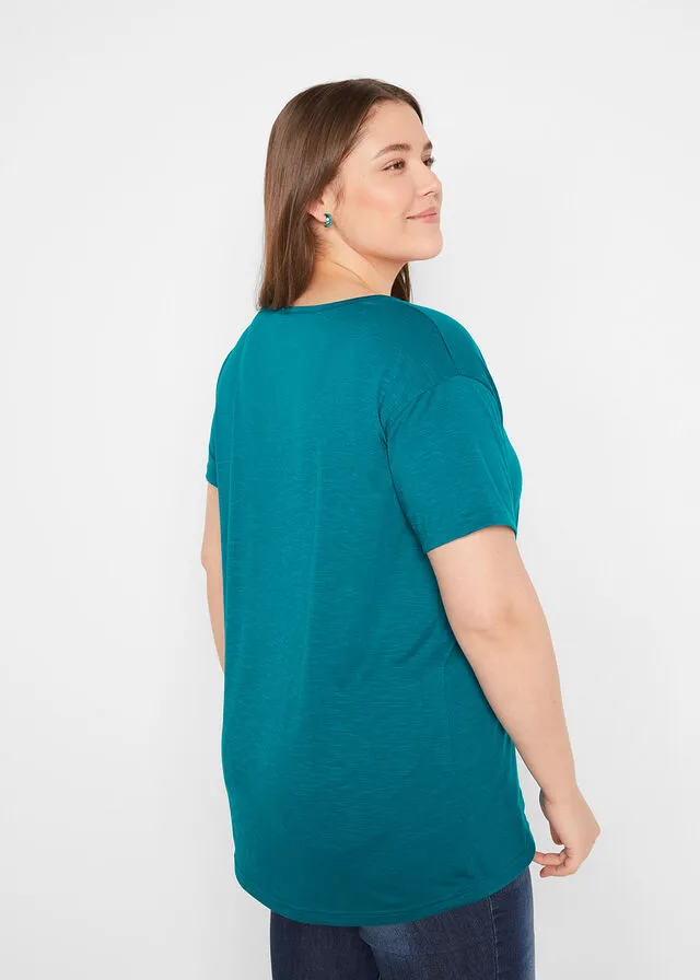 Camiseta funcional, secado rápido, 2 unidades turquesa profundo+negro