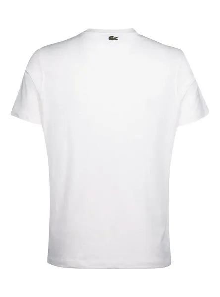 camiseta lacoste vintage blanco para hombre