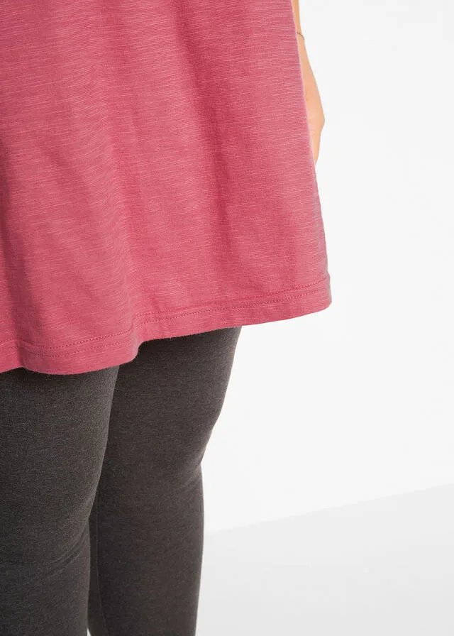 Camiseta larga estilo boxy de manga corta Esmeralda