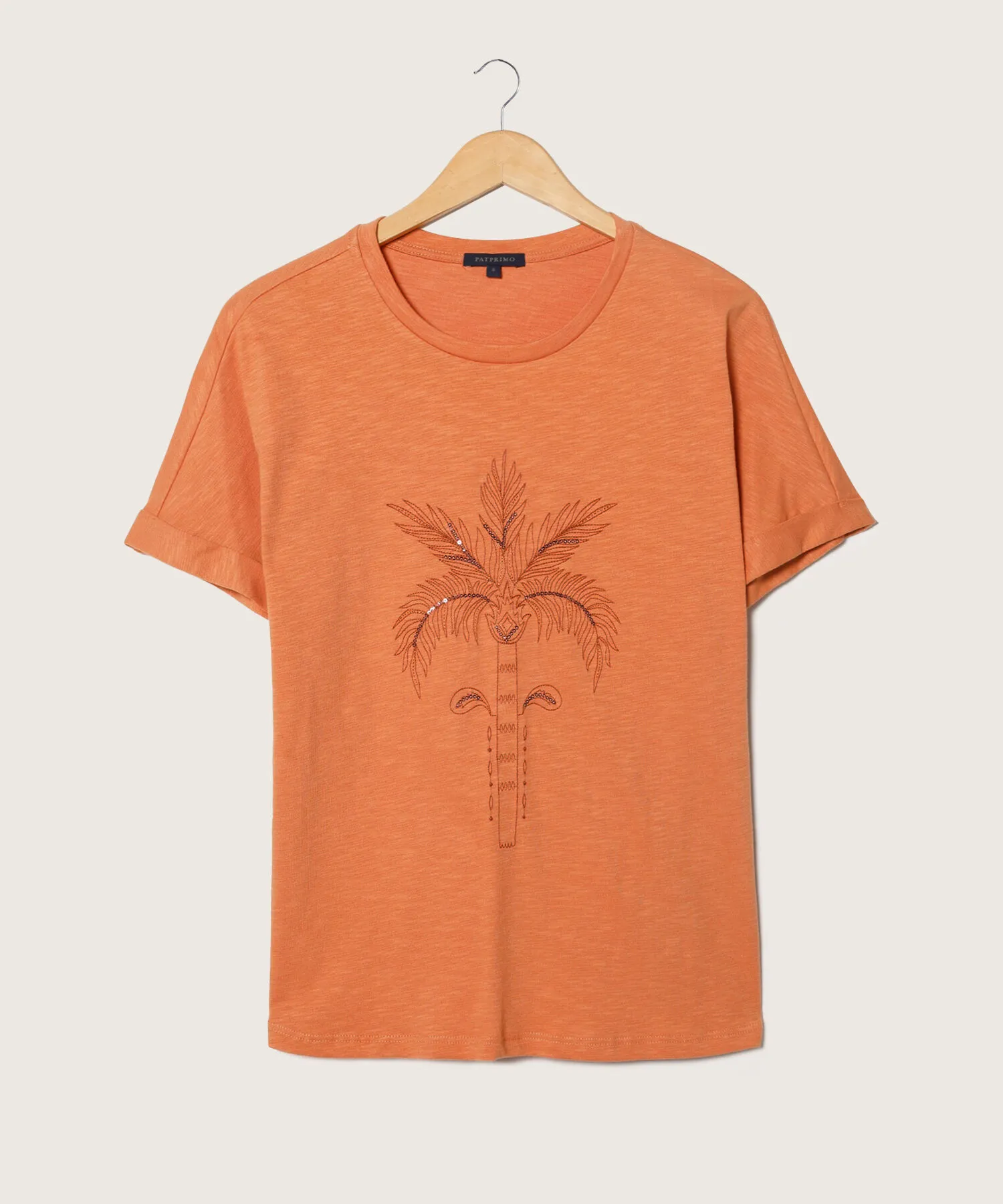 CAMISETA MANGA CORTA CUELLO REDONDO UNICOLOR