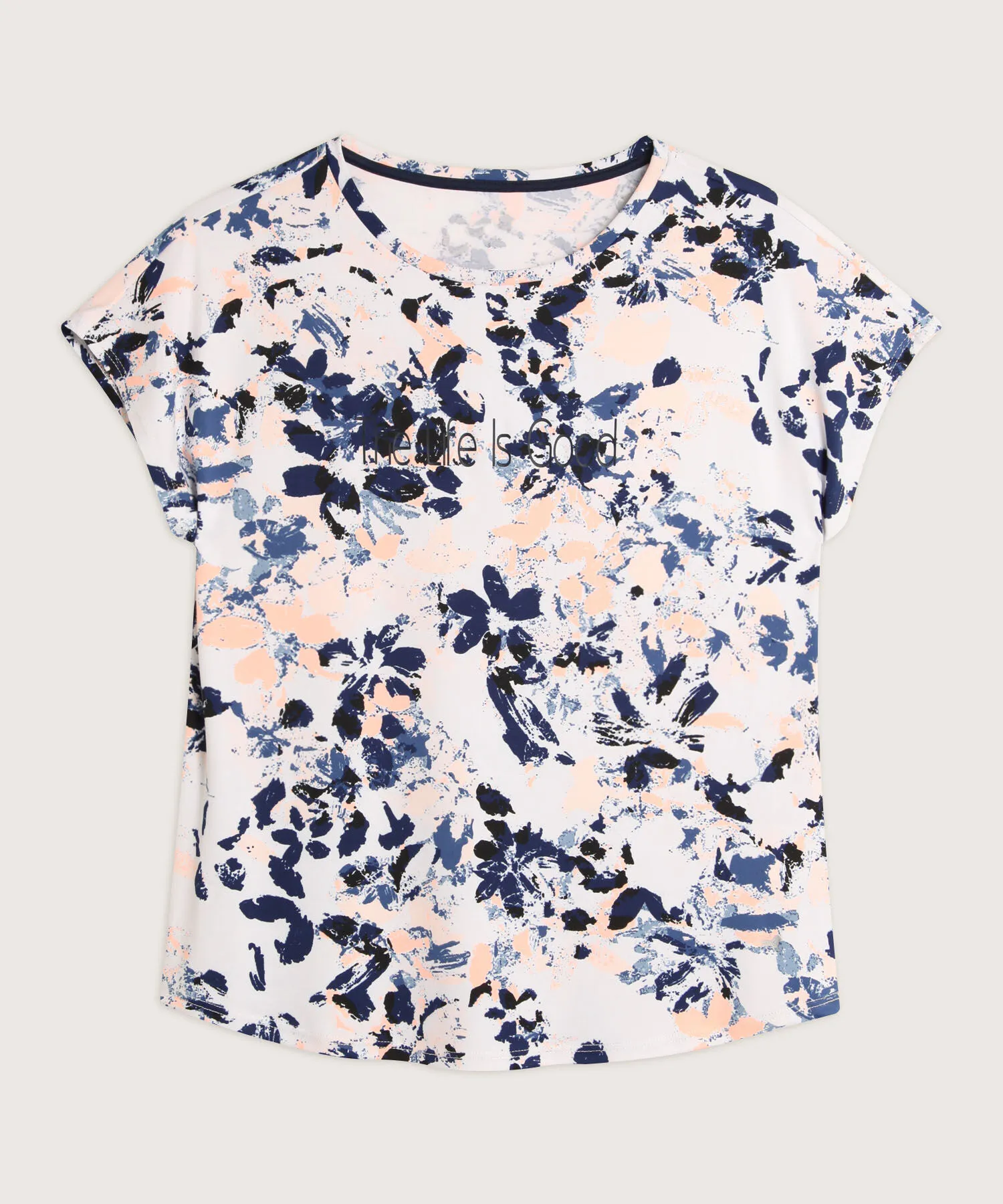 CAMISETA MANGA CORTA INTEGRADA ESTAMPADA CON SCREEN