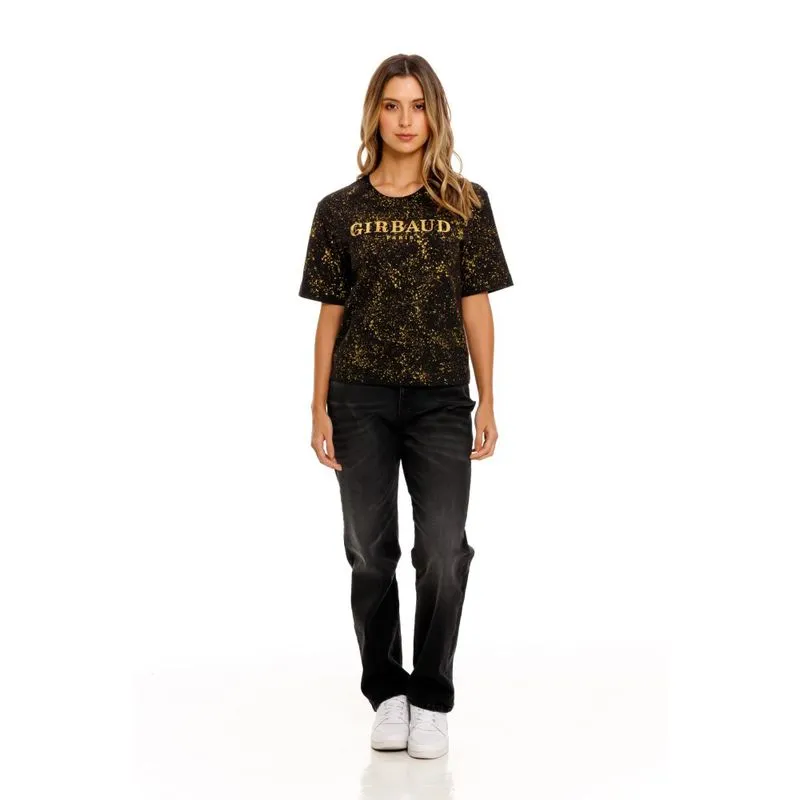 Camiseta Manga Corta Para Mujer Girbaud