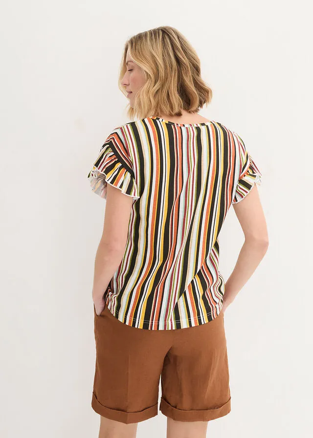 CAMISETA NEGRONARANJA COBRIZOAMARILLO NARANJACAFé CON LECHEVERDE OLIVA DORADO CON RAYAS
