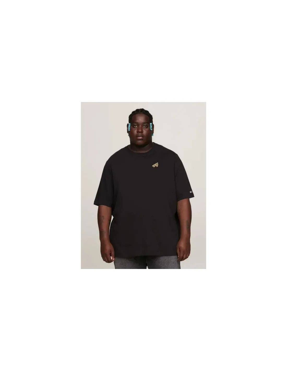 Camiseta plus de corte amplio con logo de Tommy Jeans