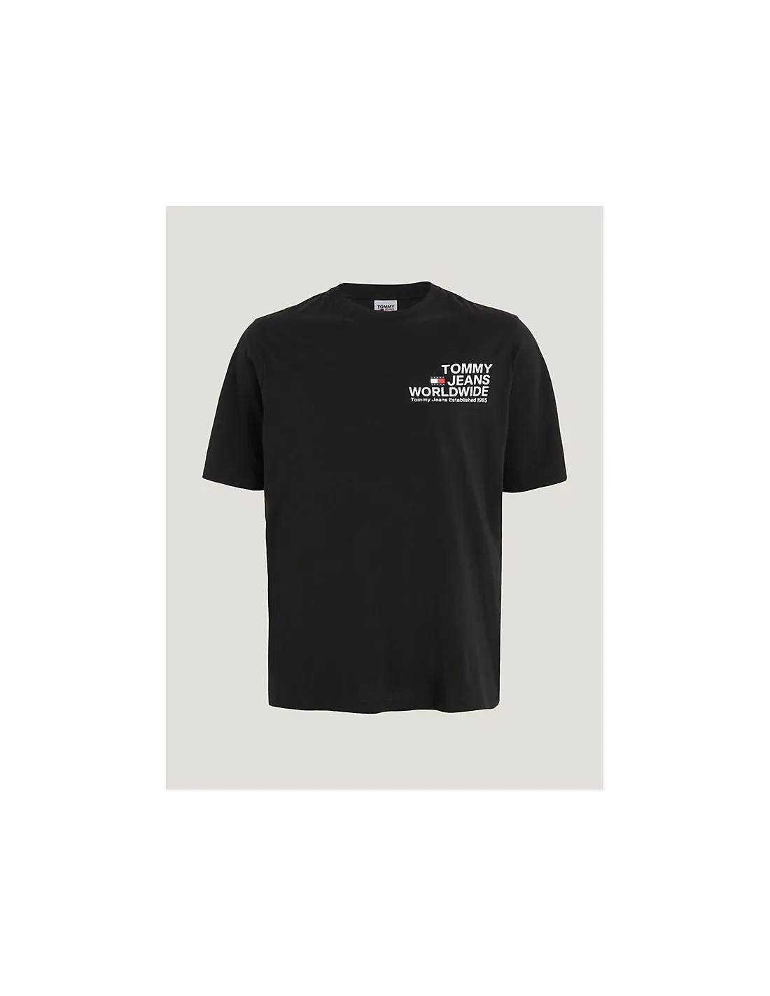 Camiseta plus de cuello redondo con logo de Tommy Jeans