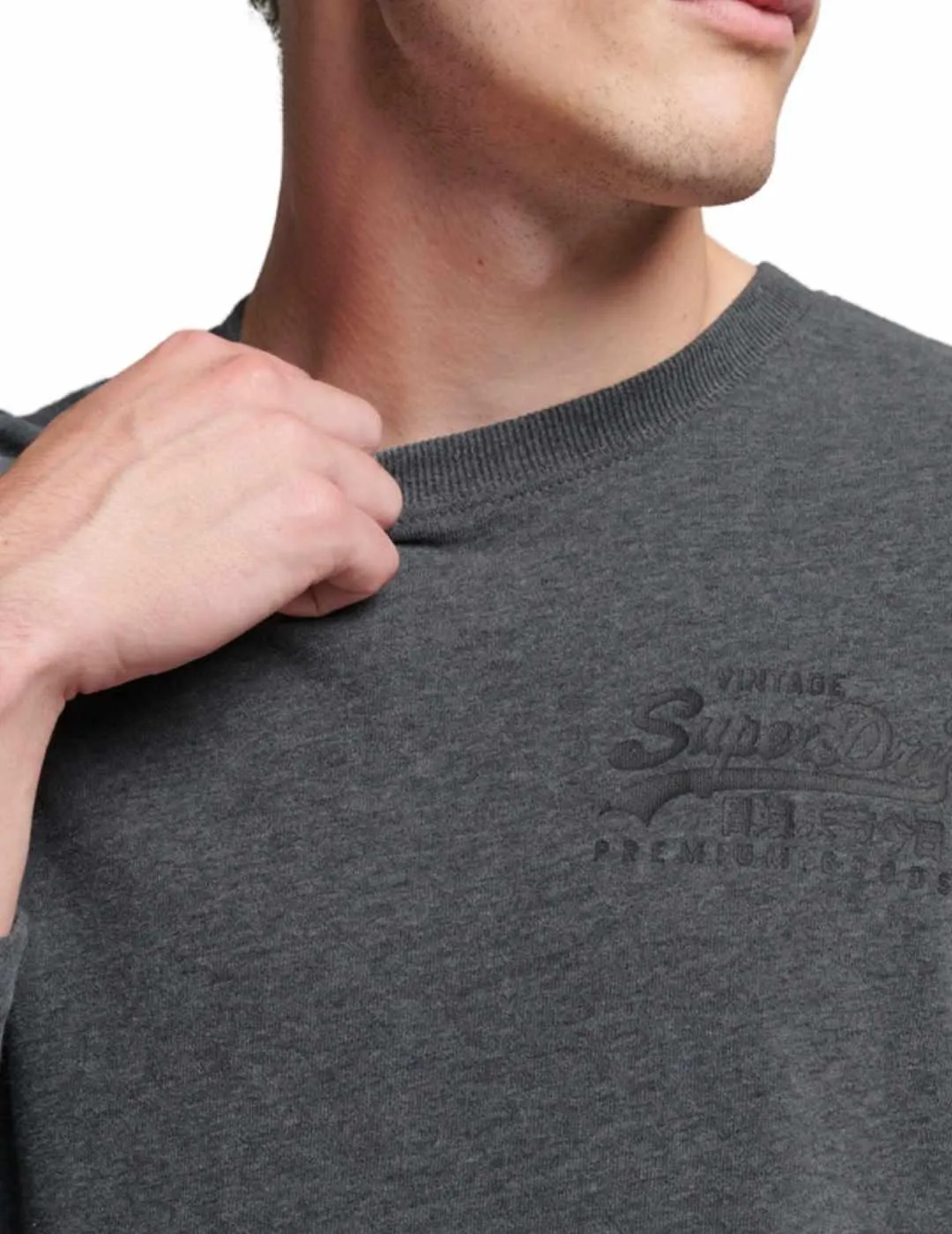 CAMISETA SUPERDRY VINTAGE GRIS PARA HOMBREB