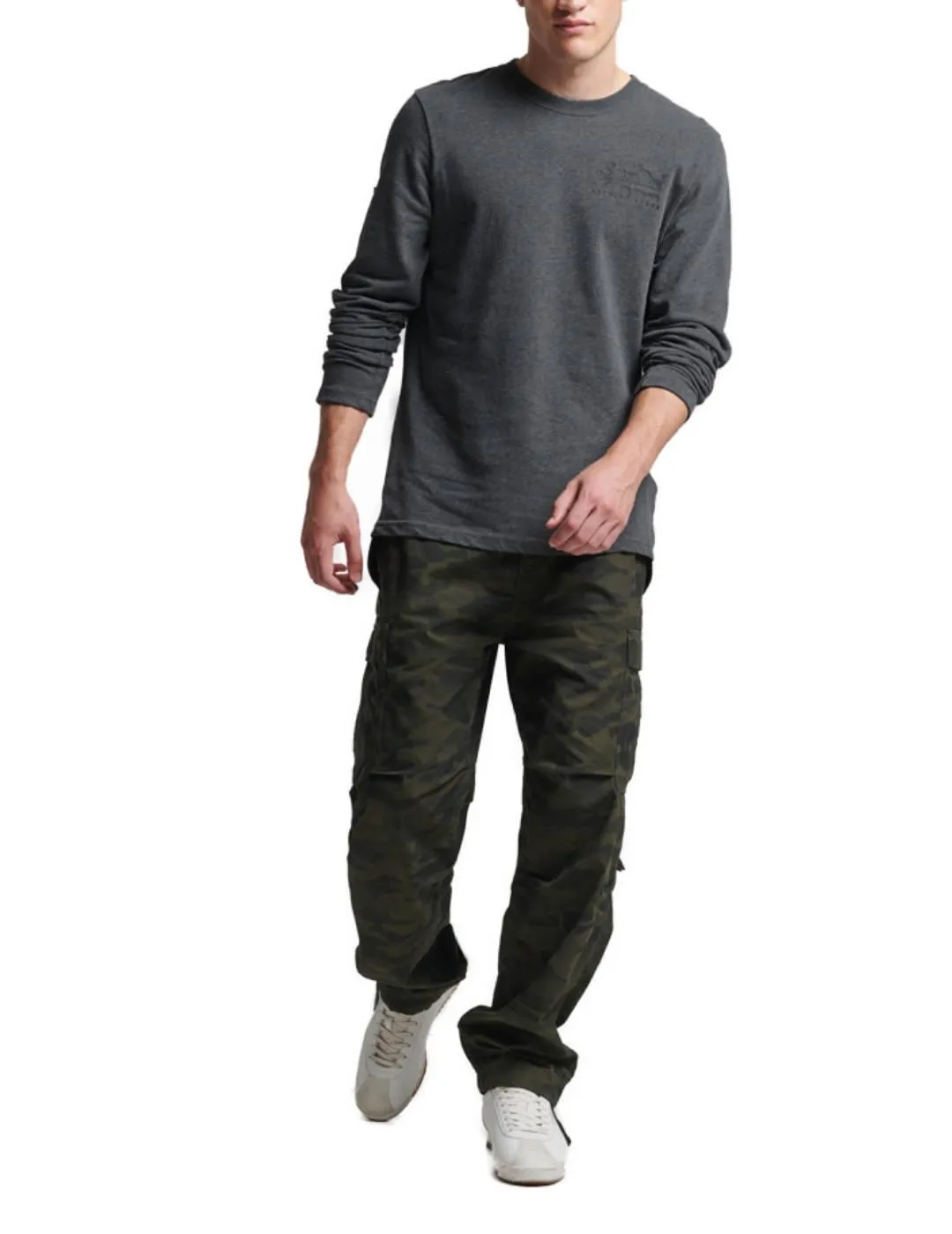 CAMISETA SUPERDRY VINTAGE GRIS PARA HOMBREB