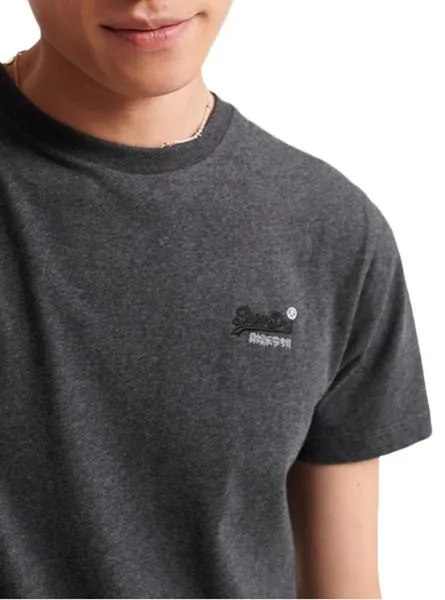 camiseta superdry vintage gris para hombre
