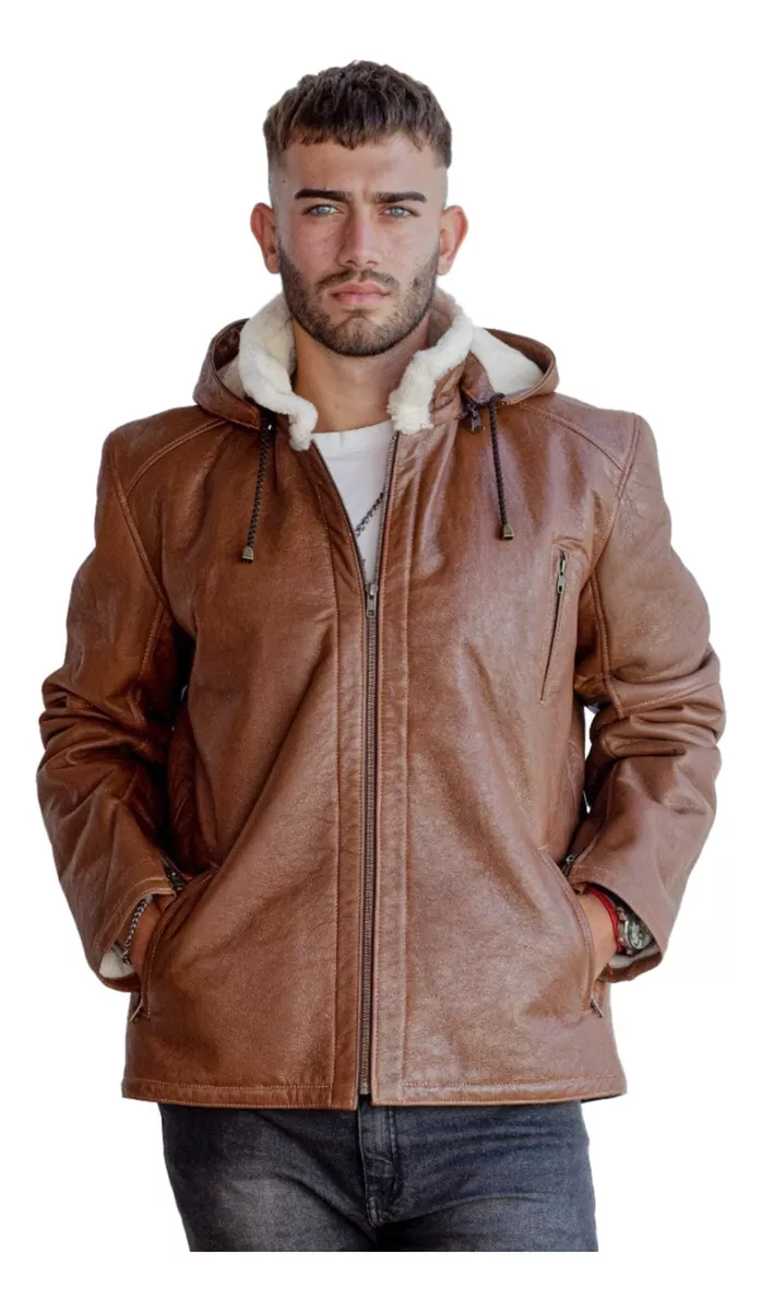 CAMPERA DE CUERO DE OVEJA 100% LEGITIMO DE HOMBRE  ART: KTM