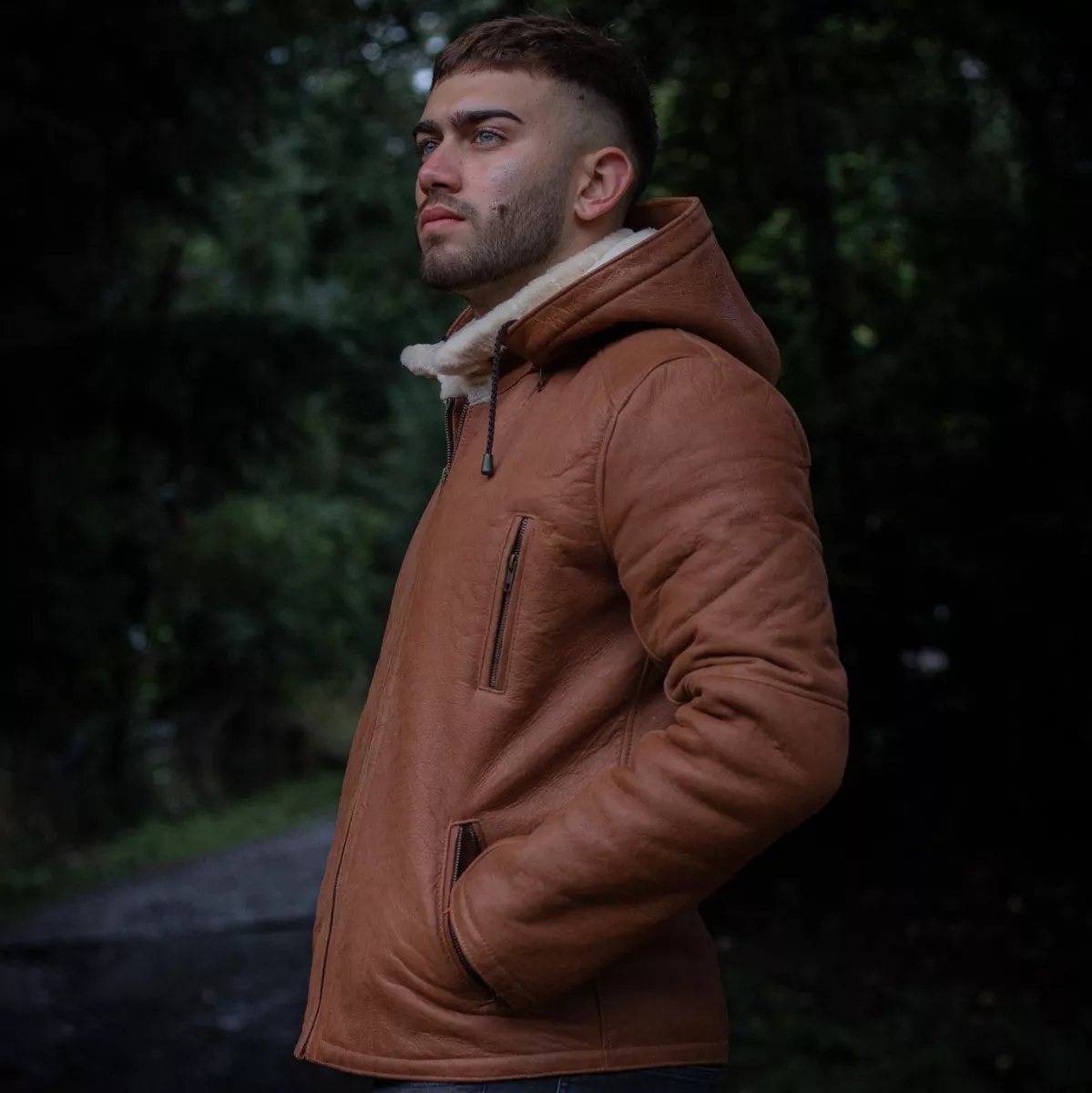 CAMPERA DE CUERO DE OVEJA 100% LEGITIMO DE HOMBRE  ART: KTM