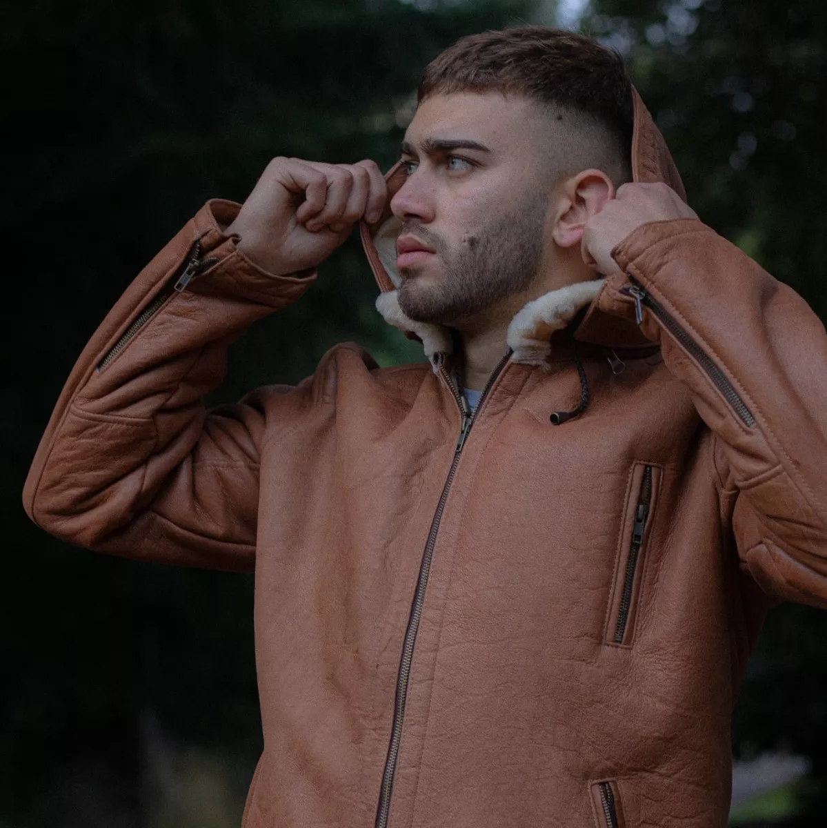 CAMPERA DE CUERO DE OVEJA 100% LEGITIMO DE HOMBRE  ART: KTM