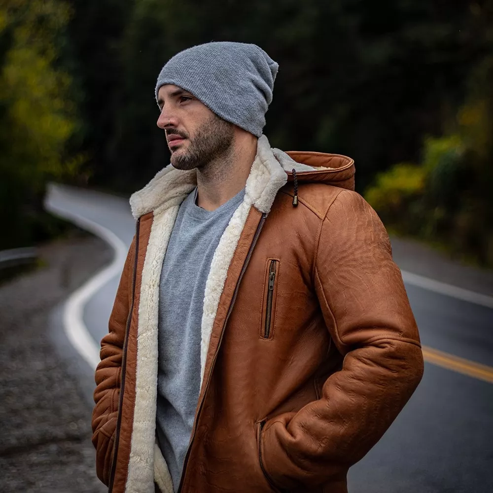 CAMPERA DE CUERO DE OVEJA 100% LEGITIMO DE HOMBRE  ART: KTM