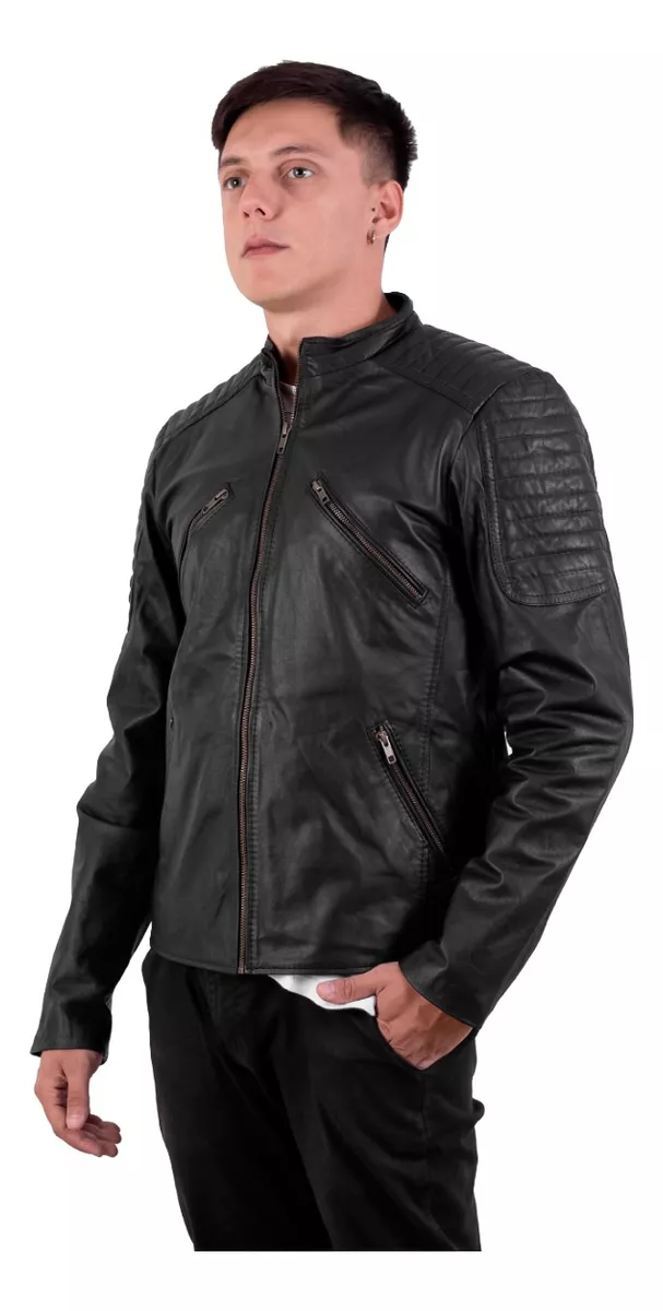 CAMPERA DE CUERO VACUNO 100% LEGITIMO DE HOMBRE  ART: GABO