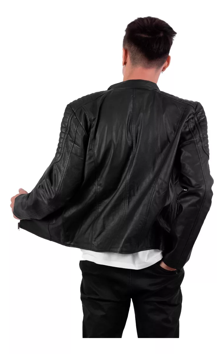 CAMPERA DE CUERO VACUNO 100% LEGITIMO DE HOMBRE  ART: GABO