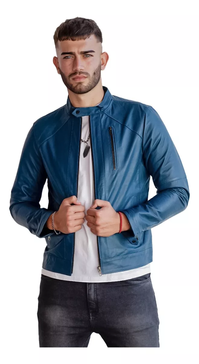 CAMPERA DE CUERO VACUNO 100% LEGITIMO DE HOMBRE  ART: GABRI
