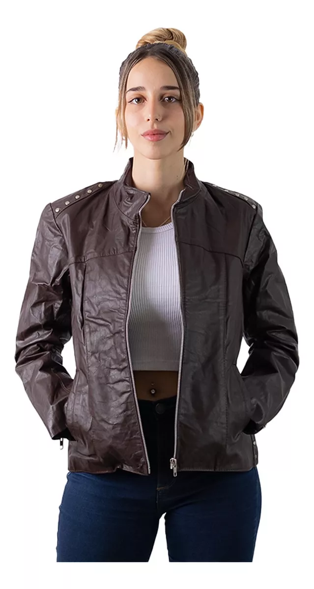 CAMPERA DE CUERO VACUNO 100% LEGITIMO DE MUJER  ART: 475