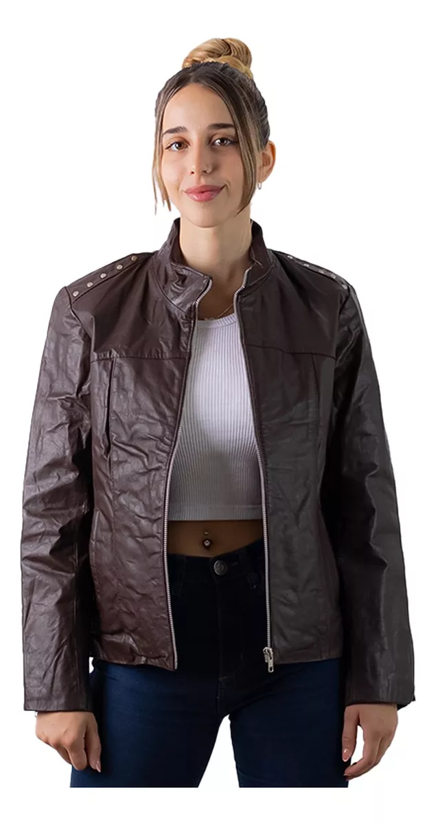 CAMPERA DE CUERO VACUNO 100% LEGITIMO DE MUJER  ART: 475
