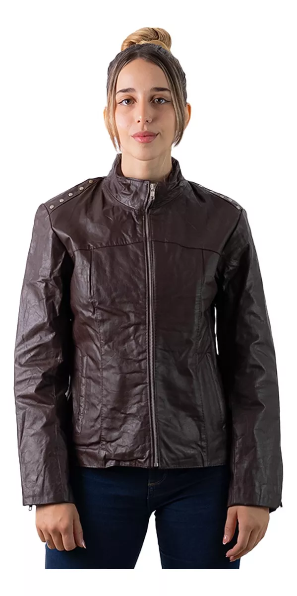 CAMPERA DE CUERO VACUNO 100% LEGITIMO DE MUJER  ART: 475