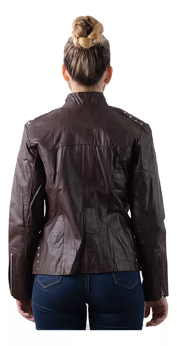 CAMPERA DE CUERO VACUNO 100% LEGITIMO DE MUJER  ART: 475