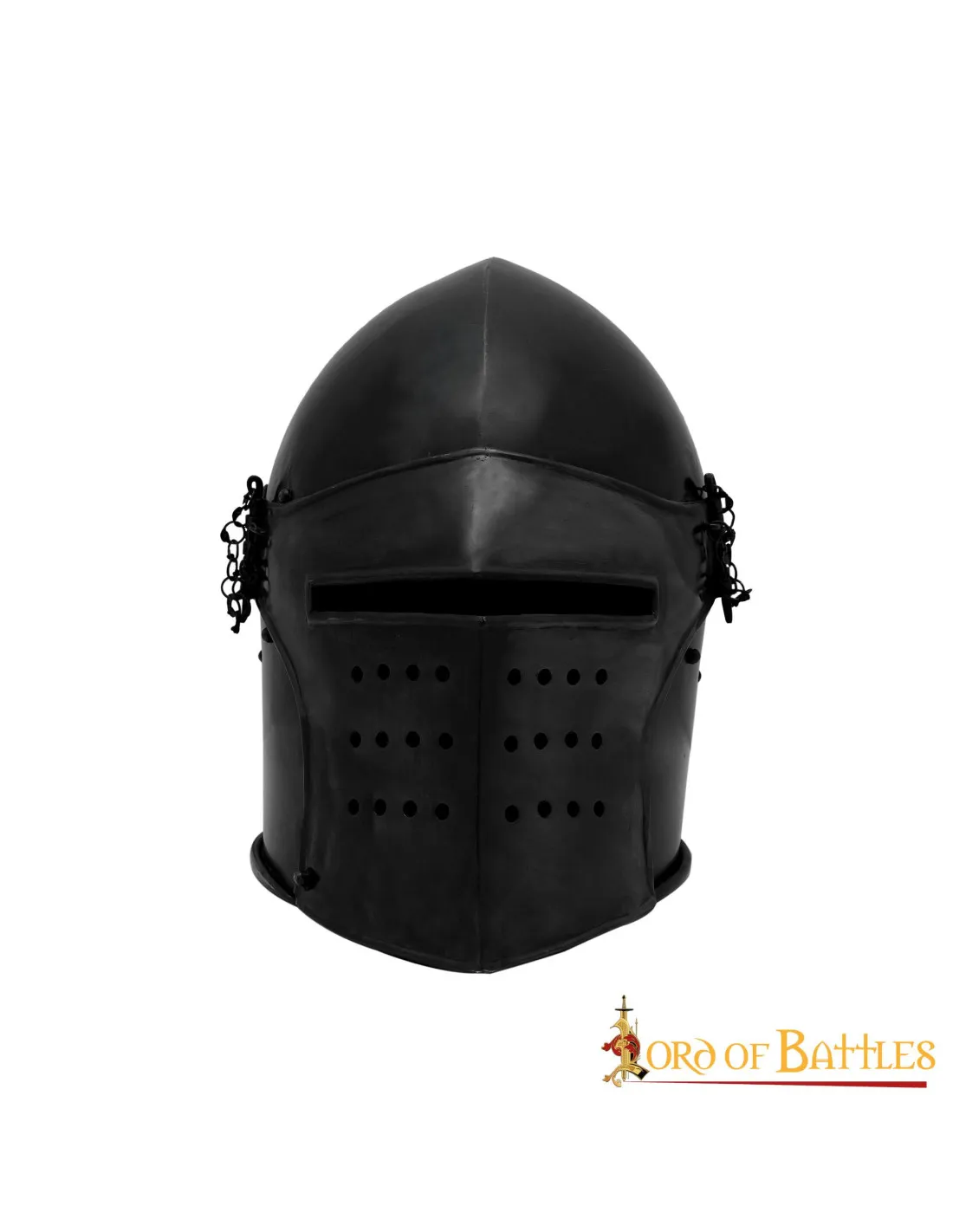 Casco de caballero negro con visera desmontable y forro de cuero