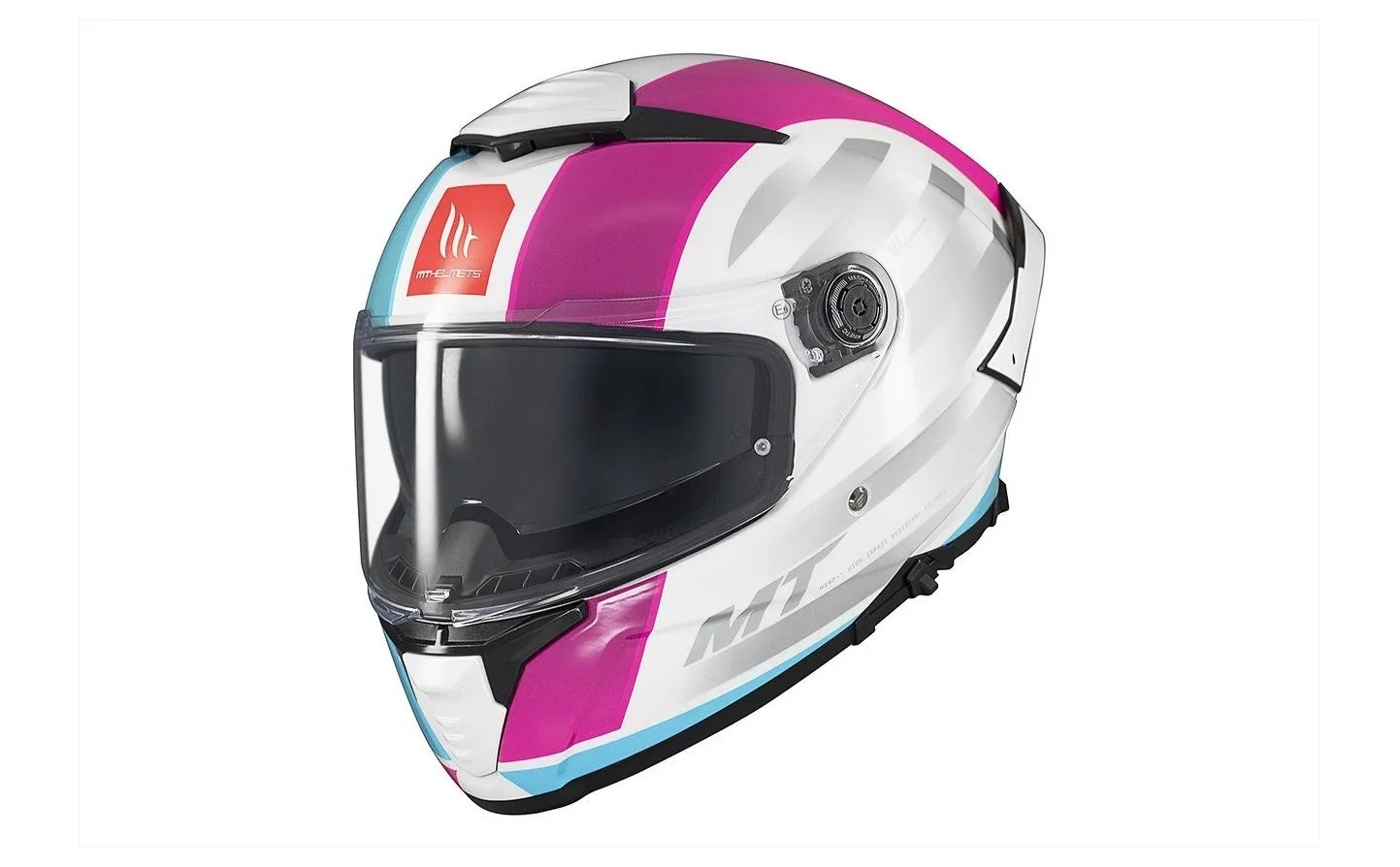 Casco Mt Thunder 4 Sv Treads C8 Gris Azul Rosa Brillo |308B37281|